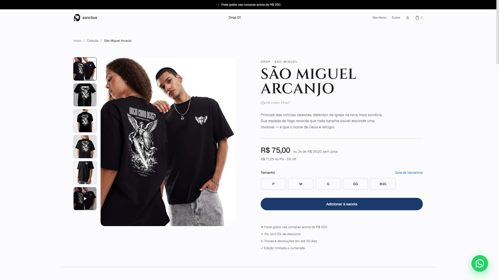 Capa do projeto Sanctius